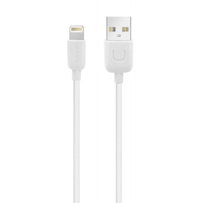 USAMS καλώδιο Lightning σε USB US-SJ097, 2.1A, 1m, λευκό