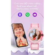 INTIME GPS smartwatch για παιδιά IT-053, 1.28", camera, 4G, IPX7, ροζ