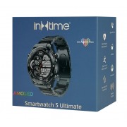 INTIME smartwatch 5 Ultimate 1.52" AMOLED, IP67, ηχείο & mic, μαύρο