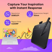 XP-PEN ταμπλέτα σχεδίασης με γραφίδα Deco 640, 160x90mm, μαύρο