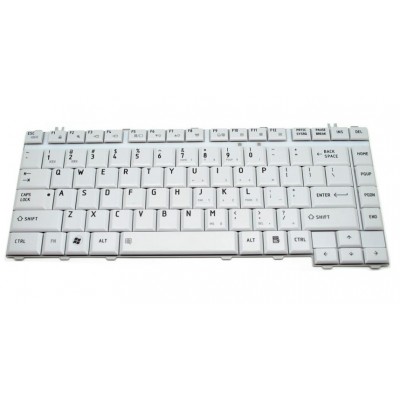 Πληκτρολόγιο για Toshiba Satellite A200/A205/A210 Series, US, λευκό
