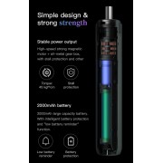 KINGSDUN σετ ηλεκτρικό κατσαβίδι KS-882042 με LED φακό, 2000mAh, 35 σε 1