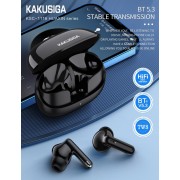 KAKUSIGA earphones με θήκη φόρτισης KSC-1116, True Wireless, 13mm, 40/320mAh, λευκά