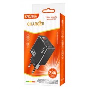 KAKUSIGA φορτιστής τοίχου KSC-1235, USB, 12W, μαύρος