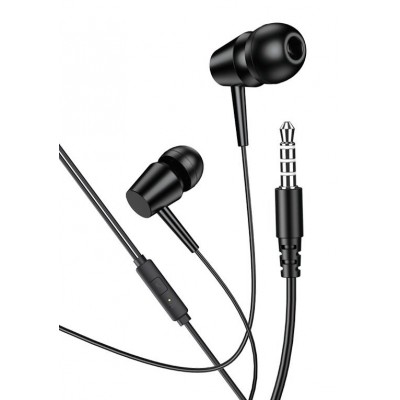 KAKUSIGA earphones με μικρόφωνο KSC-1303, 3.5mm σύνδεση, 10mm, 1.1m, μαύρα