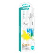 KAKUSIGA earphones με μικρόφωνο KSC-1303, 3.5mm σύνδεση, 10mm, 1.1m, λευκά