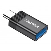 KAKUSIGA αντάπτορας USB-C σε USB KSC-1406, 5Gbps, 4A, μαύρος