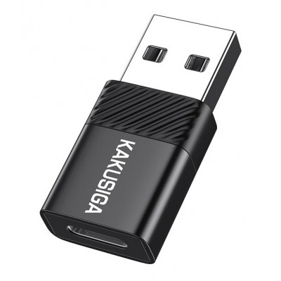 KAKUSIGA αντάπτορας USB-C σε USB KSC-1407, 480Mbps, 60W, μαύρος