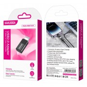 KAKUSIGA αντάπτορας Lightning σε USB-C KSC-1408, 480Mbps, 2A, μαύρος