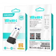 KAKUSIGA αντάπτορας USB-C σε USB KSC-1421, 5Gbps, 18W, γκρι