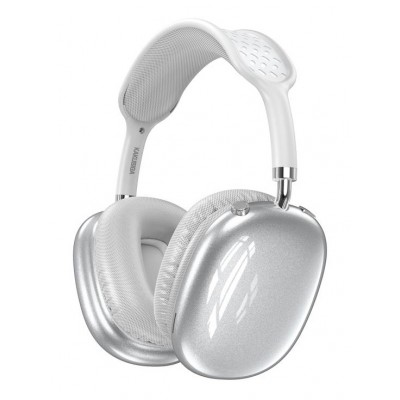 KAKUSIGA headphones KSC-1466, ασύρματα & ενσύρματα, micro SD, 40mm, 400mAh, ασημί