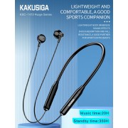 KAKUSIGA earphones KSC-1472 με μαγνήτη, Bluetooth, 10mm, 130mAh, μαύρα