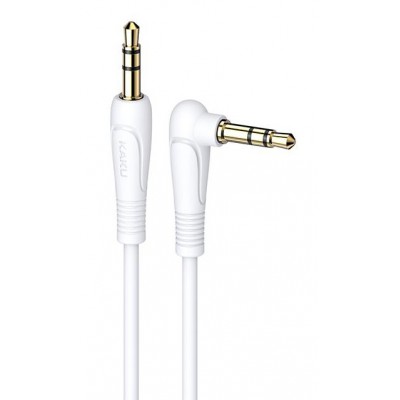 KAKUSIGA καλώδιο ήχου 3.5mm KSC-521, AUX, 90°, HiFi 1m, λευκό