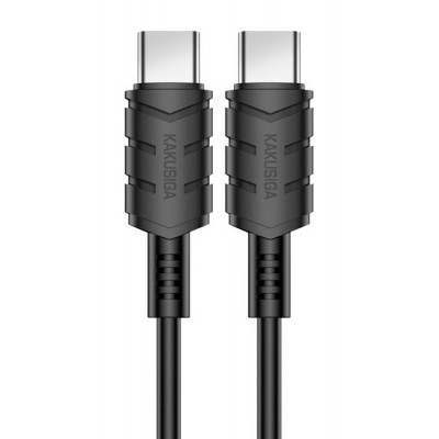KAKUSIGA καλώδιο USB-C σε USB-C KSC-710, 60W, 480Mbps, 1.2m, μαύρο