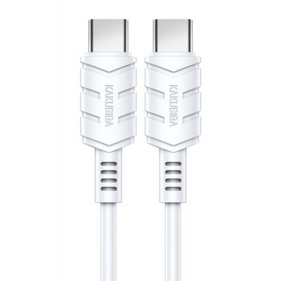 KAKUSIGA καλώδιο USB-C σε USB-C KSC-710, 60W, 480Mbps, 1.2m, λευκό