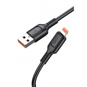 KAKUSIGA καλώδιο Lightning σε USB KSC-805, 2.4A, 480Mbps, 1m, μαύρο