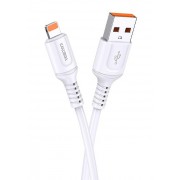 KAKUSIGA καλώδιο Lightning σε USB KSC-805, 2.4A, 480Mbps, 1m, λευκό