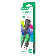 KAKUSIGA καλώδιο micro USB σε USB KSC-805, 2.4A, 480Mbps, 1m, μαύρο