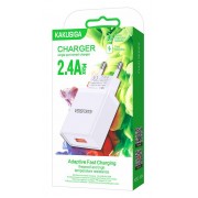 KAKUSIGA φορτιστής τοίχου KSC-930, USB, 2.4A, λευκός