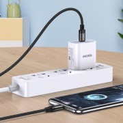 KAKUSIGA καλώδιο USB-C σε USB-C KSC-970, 60W, 480Mbps, 1m, μαύρο