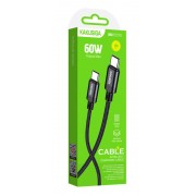 KAKUSIGA καλώδιο USB-C σε USB-C KSC-970, 60W, 480Mbps, 1m, μαύρο
