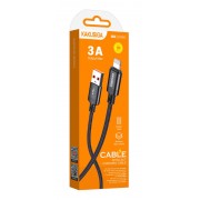 KAKUSIGA καλώδιο Lightning σε USB KSC-970, 3A, 480Mbps, 1m, μαύρο