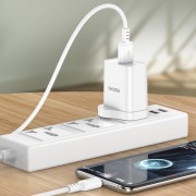 KAKUSIGA καλώδιο USB-C σε USB KSC-982, 3A, 480Mbps, 1m, λευκό