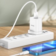 KAKUSIGA καλώδιο Lightning σε USB KSC-982, 3A, 480Mbps, 1m, λευκό