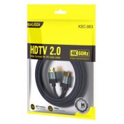 KAKUSIGA καλώδιο HDMI KSC-983, 4K/60Hz, 18Gbps, 1m, μαύρο