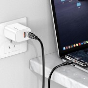 KAKUSIGA καλώδιο USB-C σε USB-C KSC-995, σιλικόνης, 100W, 480Mbps, 1m, λευκό