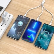 KAKUSIGA καλώδιο USB σε USB-C/Lightning/Micro USB KSC-997, 5A, 1.2m, λευκό