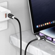 KAKUSIGA καλώδιο Lightning σε USB-C KSC-998, σιλικόνης, 30W, 480Mbps, 1m, λευκό