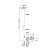 BRATECK βάση οροφής LCD-504A για τηλεόραση 23-42", έως 30kg