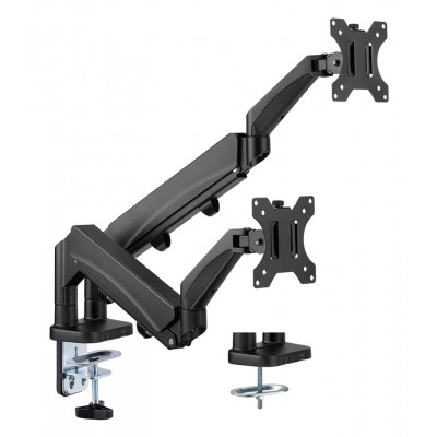 BRATECK βάση γραφείου για 2x οθόνες LDT56-C024, 17-32", έως 9kg