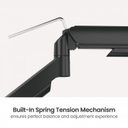 BRATECK βάση γραφείου για 2x οθόνες LDT97-C024PE, 17-32", έως 9kg