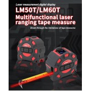 UNI-T ψηφιακό μέτρο laser LM60T, έως 60m, m/ft/in, με μετροταινία 5m