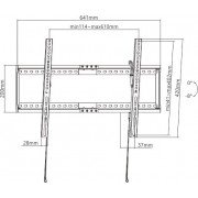 BRATECK Επιτοίχια βάση LP72-46T, για οθόνη 37"-80", έως 75kg