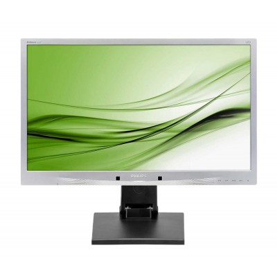 PHILIPS used οθόνη 241B4 LED, 24" 1920x1080 VGA/DVI/DisplayPort, με universal stand, Grade B