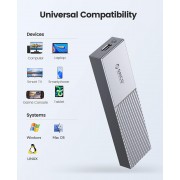 ORICO θήκη για M.2 NVME SSD M206C3-G2, 10Gbps, γκρι