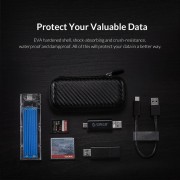 ORICO θήκη προστασίας M2 SSD M2PH01-BK-BP, αδιάβροχη, μαύρη