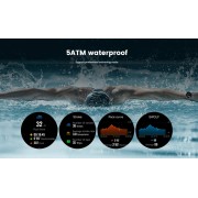MIBRO smartwatch Lite 3 Pro με 2x λουράκια, heart rate, 1.32" AMOLED, GPS, 5 ATM, γκρι/καφέ