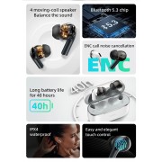 MIBRO earphones με θήκη φόρτισης M1, TWS, ENC, 25/350mAh, μπλε
