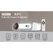 MECOOL smart βιντεοπροβολέας KP1 με TV Stick, 1080p, 700 ANSI, λευκός