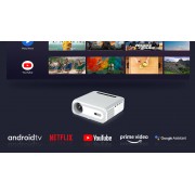 MECOOL smart βιντεοπροβολέας KP1 με TV Stick, 1080p, 700 ANSI, λευκός