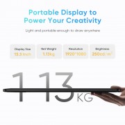 XP-PEN ταμπλέτα σχεδίασης με οθόνη & γραφίδα Artist 13.3 Pro V2, 10.95", μαύρο