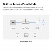 MERCUSYS range extender ME70X, Wi-Fi 6, 1800Mbps AX1800, Ver. 1.0