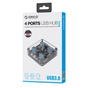 ORICO USB hub MH4U-U3, 4x θυρών, 5Gbps, διάφανο