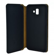 POWERTECH Θήκη Slim Leather για Samsung J6 Plus 2018, μαύρη