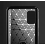 POWERTECH θήκη Carbon MOB-1727 για Samsung A03S, μαύρη