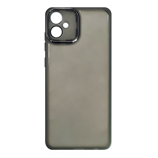 POWERTECH θήκη Protective Lens MOB-1960 για Samsung A05, διάφανη-μαύρη POWERTECH θήκη Protective Lens MOB-1960 για Samsung A05, διάφανη-μαύρη